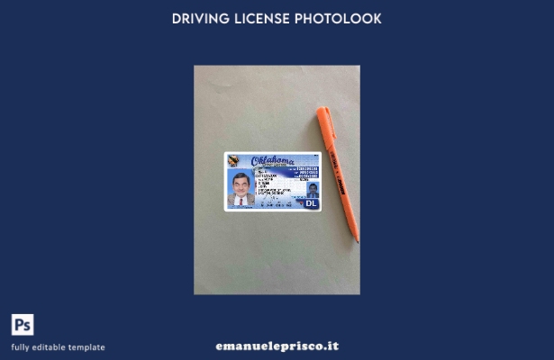 modello FRONTALE photolook USA Oklahoma DL stile verificato